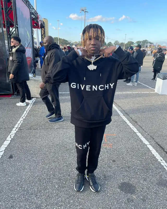 YNW BSlime outfit in Givenchy, 2021