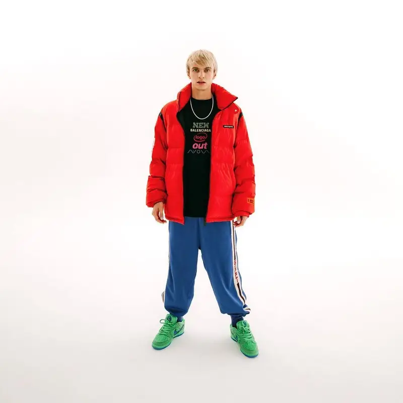 MAYOT outfit in Heron Preston, Balenciaga, and Gucci, 2021