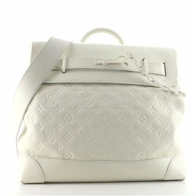 Louis Vuitton Pochette Cle Monogram Powder White in Taurillon Leather with  Tone-on-Tone - US