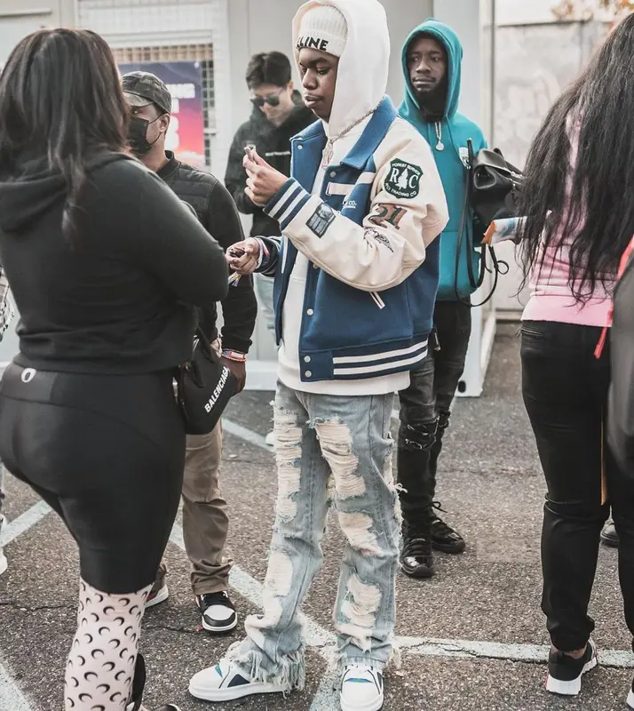 Lil Poppa outfit in Reese Cooper, Dead Than Cool, and Celine, 2021