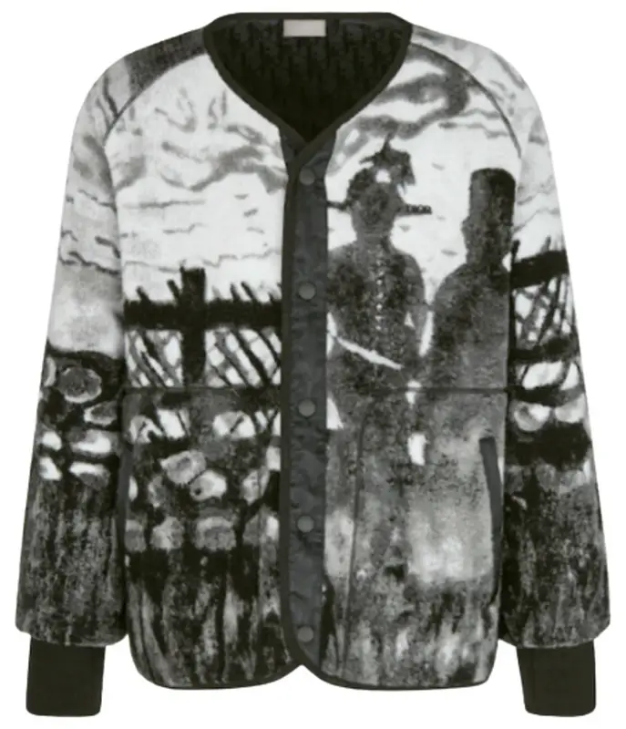 Dior Gray Technical Wool Fleece Blouson $3600