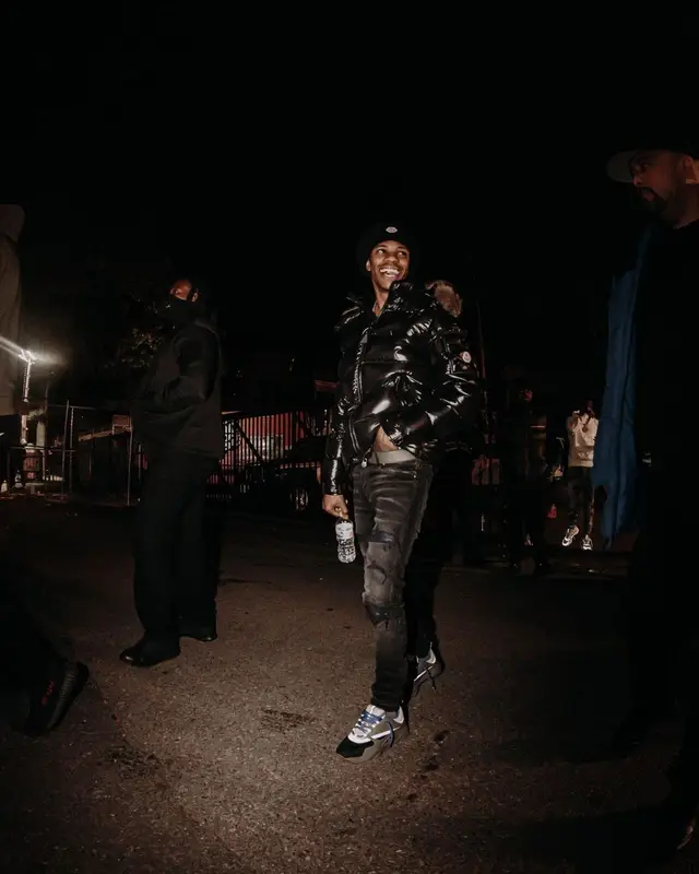 A Boogie Wit Da Hoodie outfit in Amiri, Dior, and Moncler, 2021