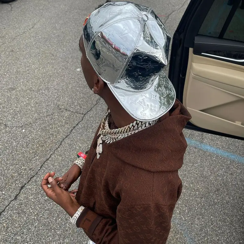 Young Dolph outfit in Louis Vuitton, 2021