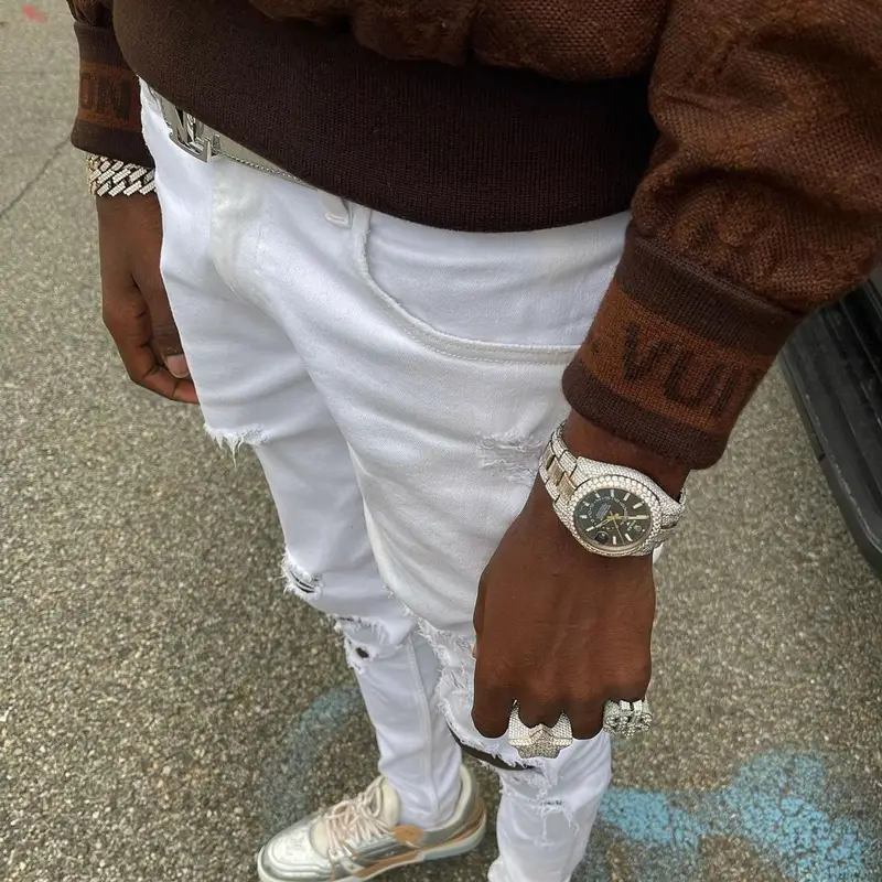 Young Dolph outfit in Louis Vuitton, 2021