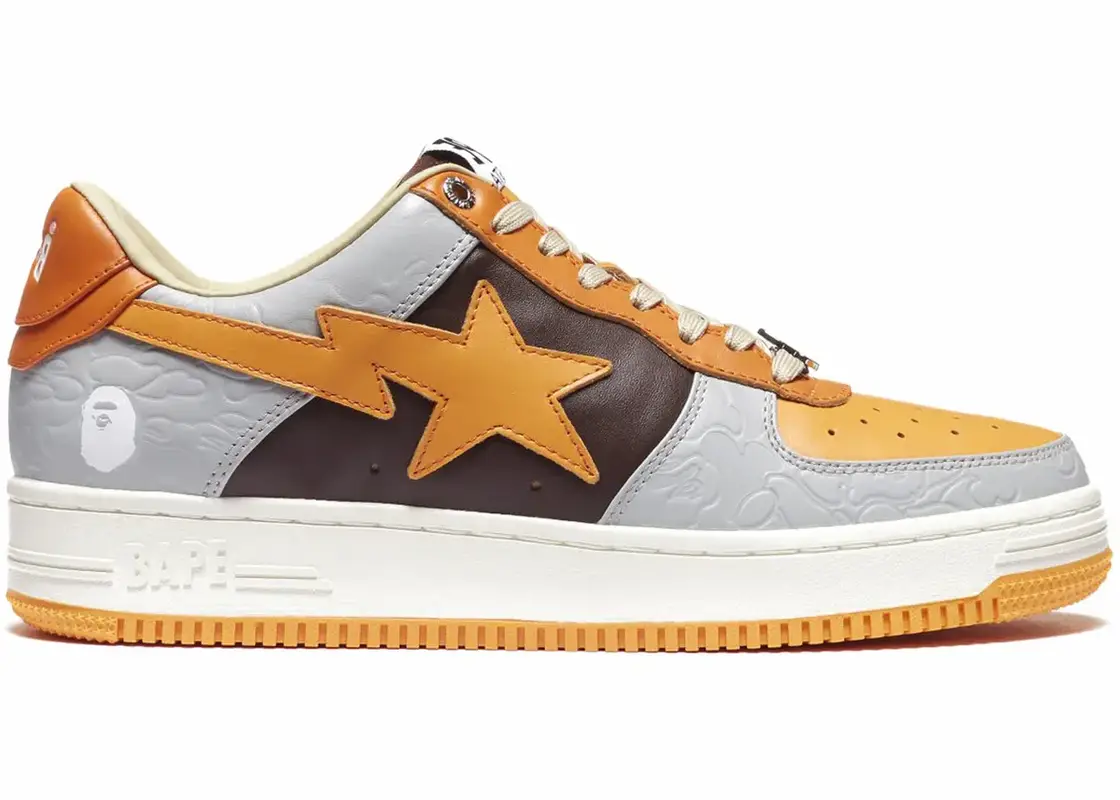 bape sneakers orange