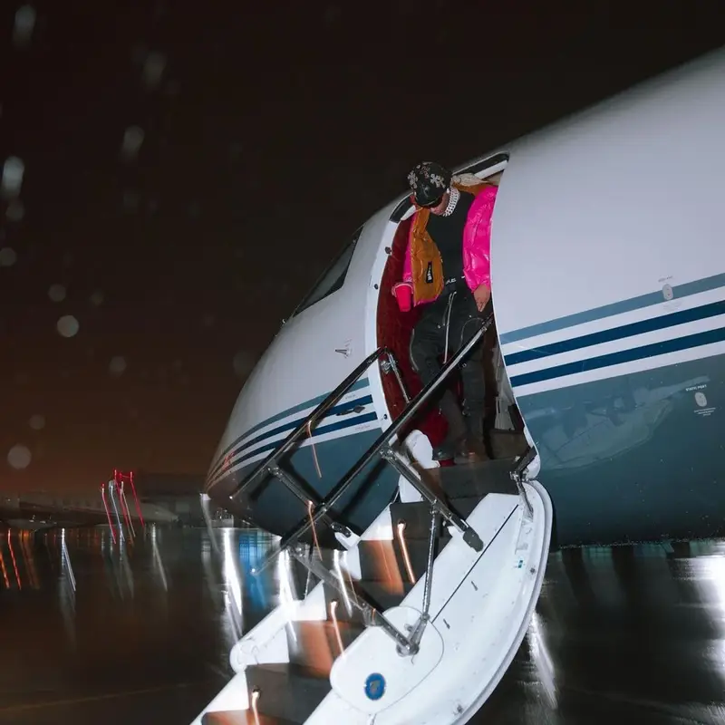 Ronny J outfit in Moncler, Rick Owens, and Prada, 2021