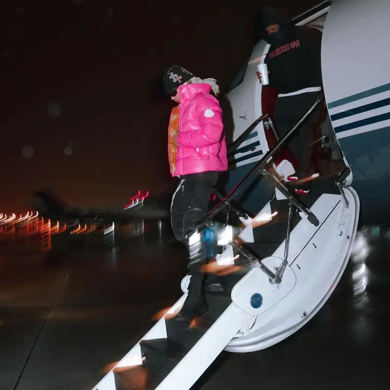 Ronny J outfit in Moncler, Rick Owens, and Prada, 2021