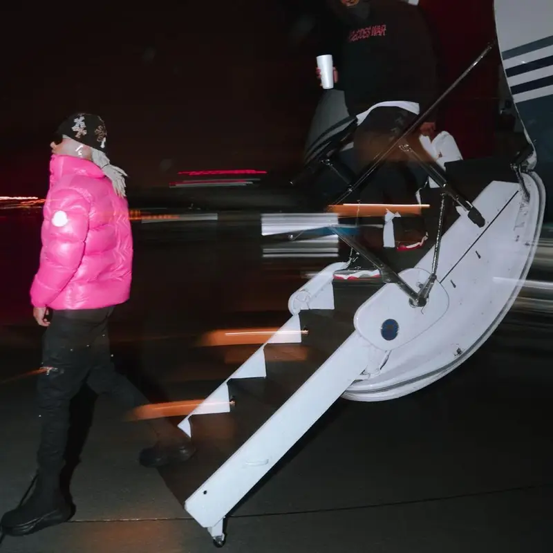 Ronny J outfit in Moncler, Rick Owens, and Prada, 2021
