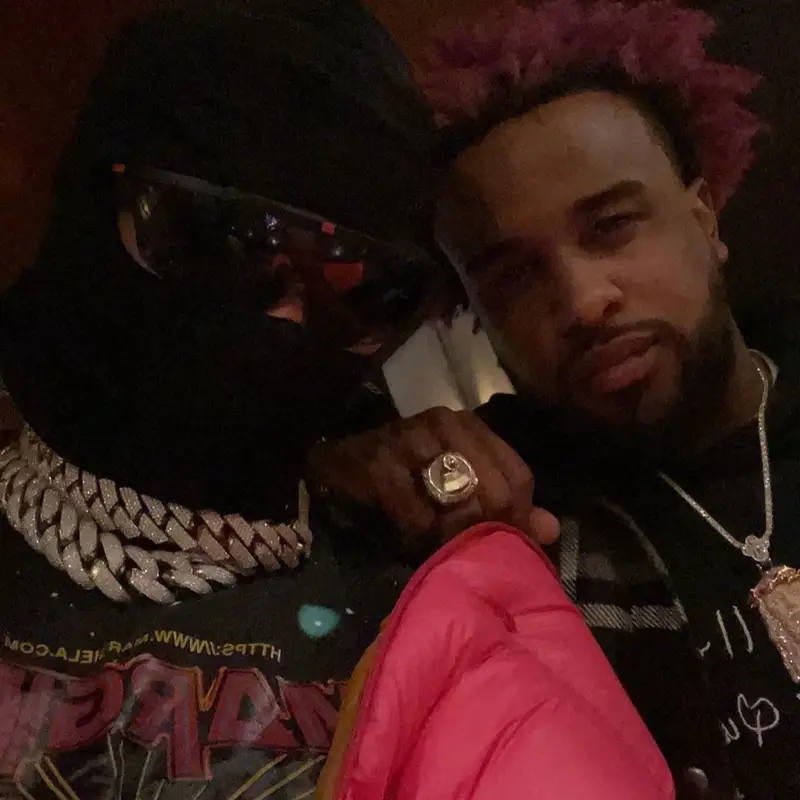 Ronny J outfit in Moncler, Rick Owens, and Prada, 2021
