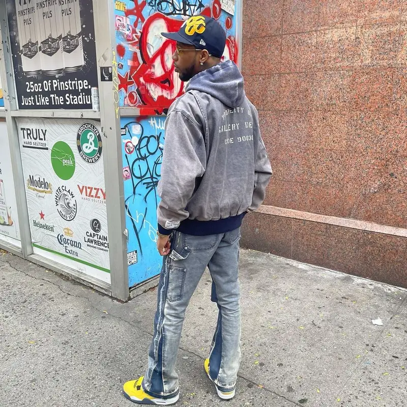Key Glock outfit in Gallery Dept. and Jordan, 2021