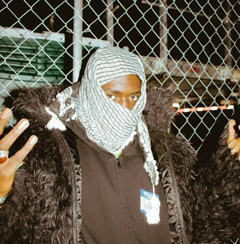 Sheck Wes outfit in Balenciaga and Nike, 2021