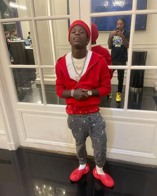 Quando Rondo outfit in Yeezy and Polo Ralph Lauren, 2021