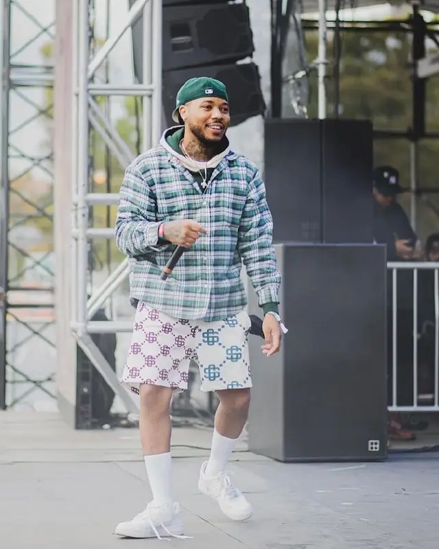 Cozz outfit in Sago Studio, Nike, and New Era, 2021