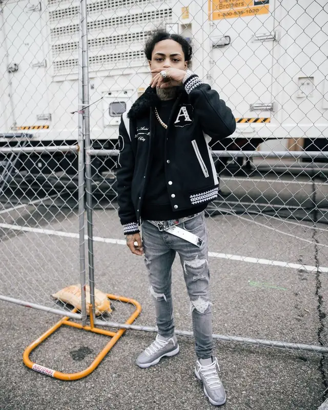 Kay Flock outfit in Amiri, Playboy, and Louis Vuitton, 2021