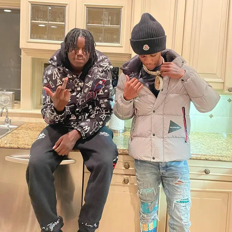 A Boogie Wit Da Hoodie outfit in Amiri and Moncler, 2021