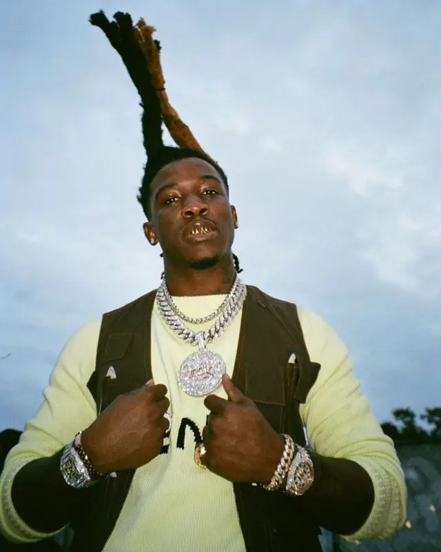 Hot Boii outfit in Givenchy, Amiri, and Louis Vuitton, 2021