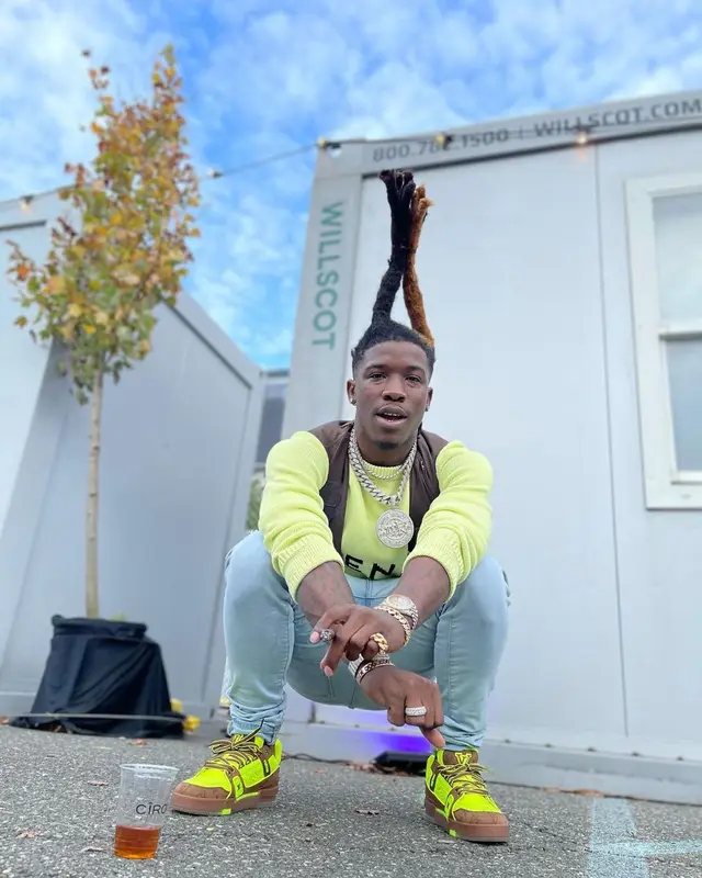 Hot Boii outfit in Givenchy, Amiri, and Louis Vuitton, 2021