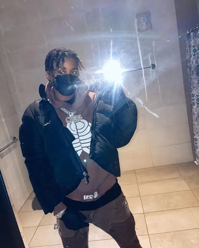 DDG outfit in Balenciaga, Gallery Dept., and Nike, 2021
