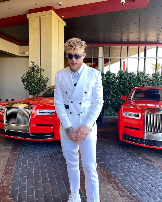Jake Paul outfit in Alexander McQueen and Balenciaga, 2021