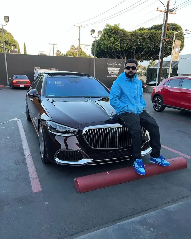 Nav outfit in Louis Vuitton and Nigo, 2021