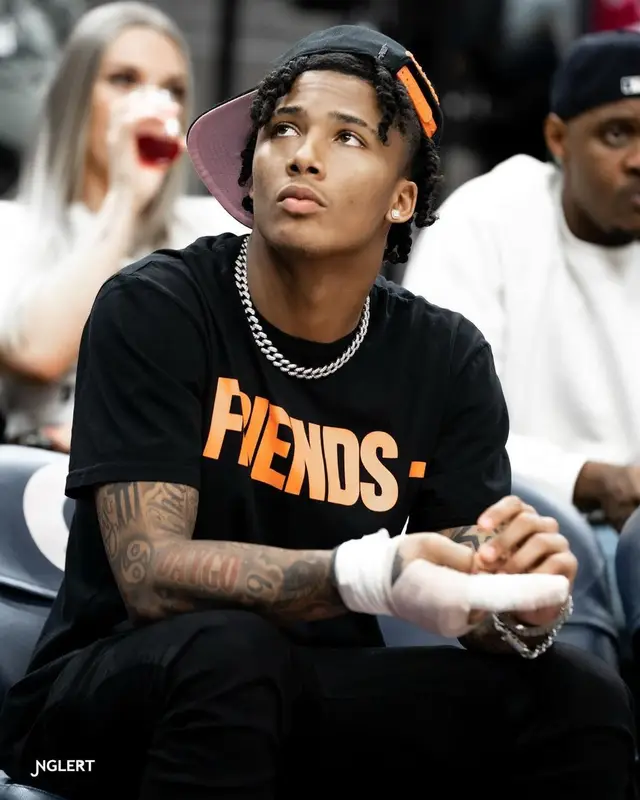 Mikey outfit in Vlone, Burberry, and Gucci, 2021