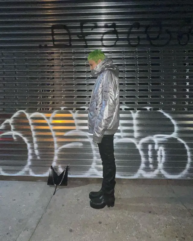 Gab3 outfit in Rick Owens and Givenchy, 2021