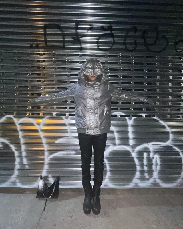 Gab3 outfit in Rick Owens and Givenchy, 2021