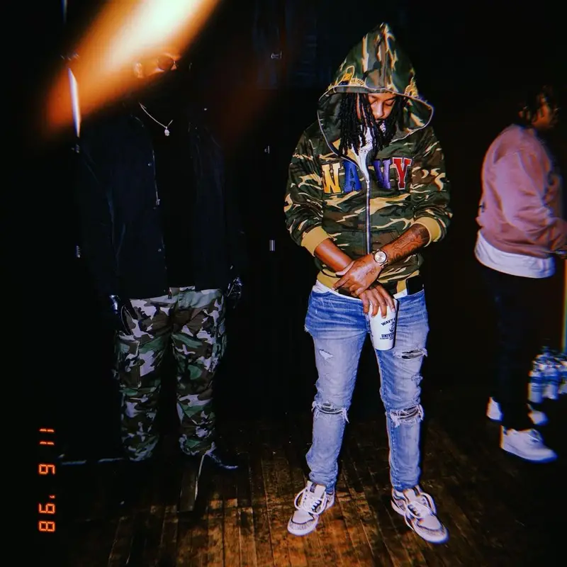 Babyface Ray outfit in Amiri, Supreme, and Nike, 2021