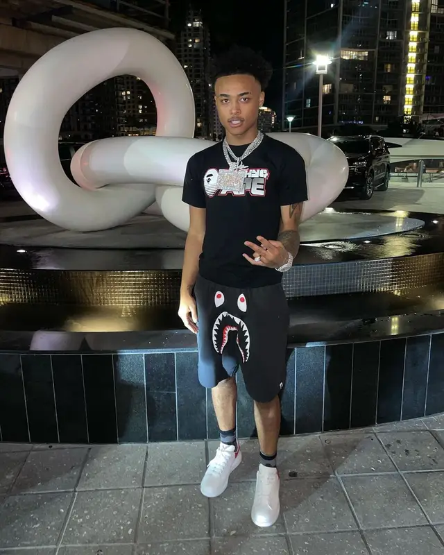 Luh Kel outfit in Bape and Alexander McQueen, 2021