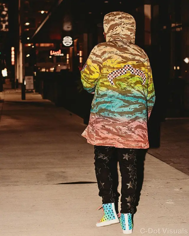 Fabolous outfit in Chemist and Amiri, 2021