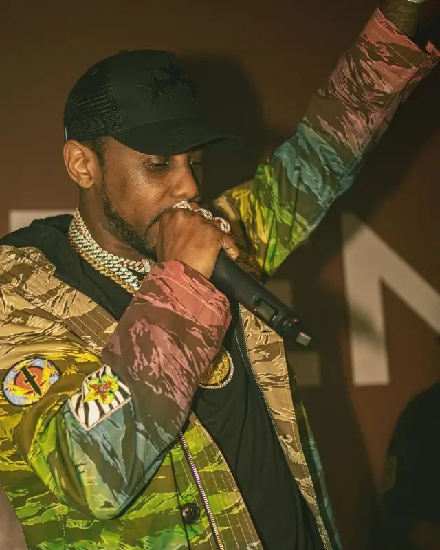 Fabolous outfit in Chemist and Amiri, 2021