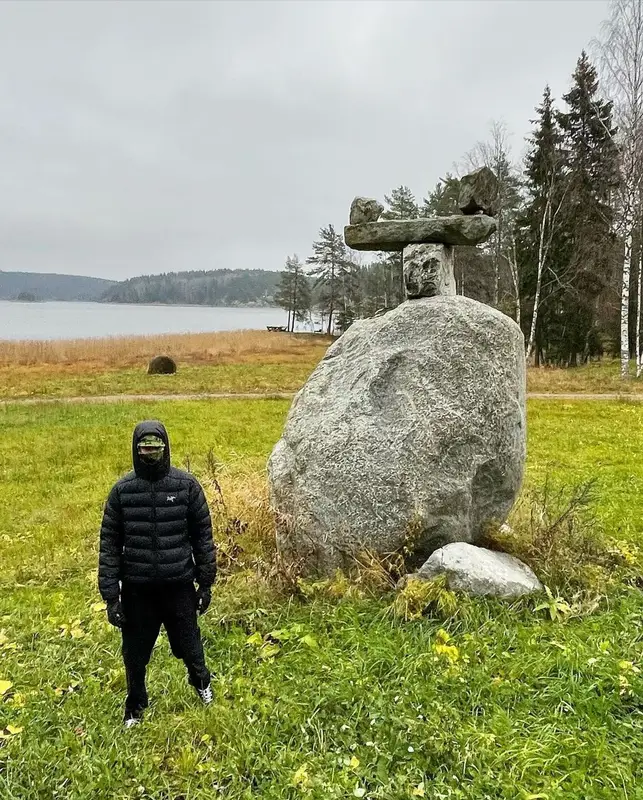 Obladaet outfit in Arc'teryx, Nike, and Matthew Williams, 2021