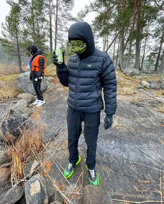 Obladaet outfit in Arc'teryx, Nike, and Matthew Williams, 2021