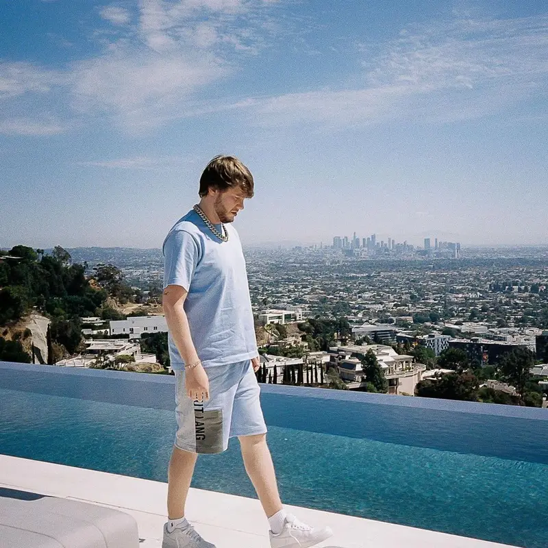 Murda Beatz outfit in Helmut Lang and Nike, 2021