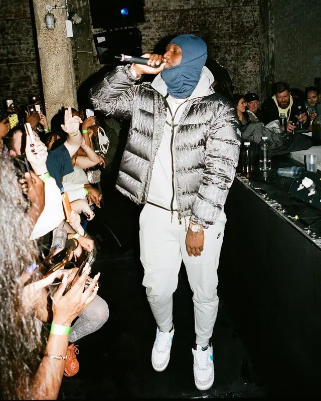 Headie One outfit in Dior and Nike, 2021