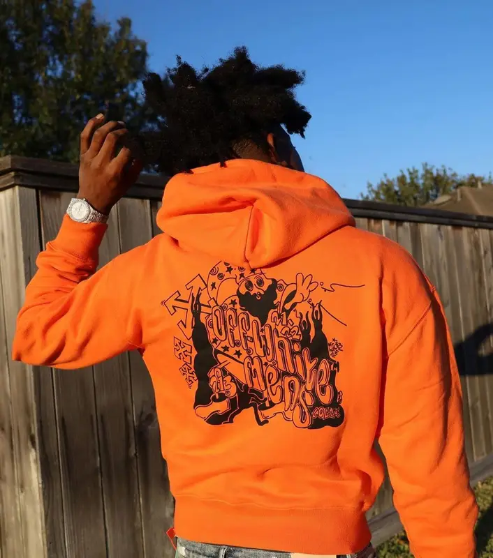 Yungeen Ace outfit in Off-White, Purple Brand, and Louis Vuitton, 2021