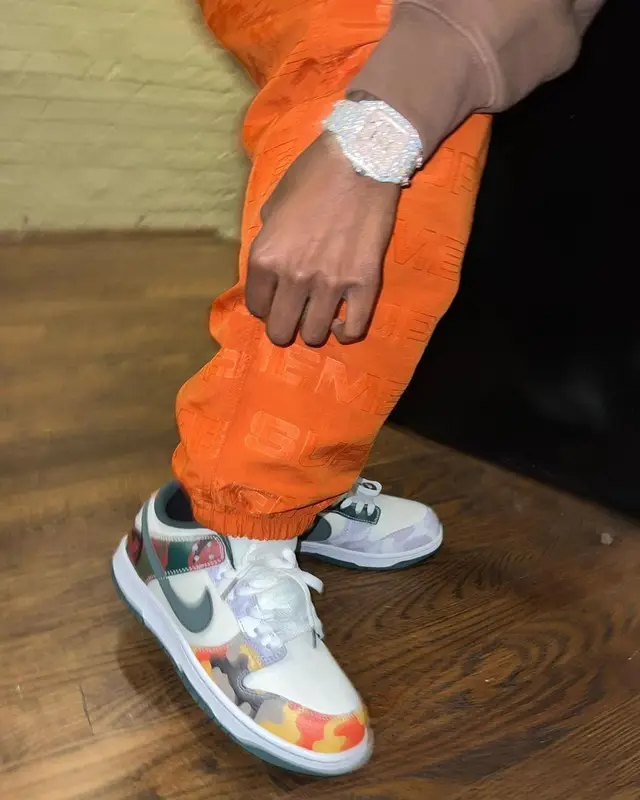Toosii outfit in Cactus Plant Flea Market, Supreme, and New Era, 2021