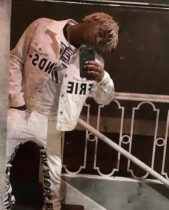 Ken Carson outfit in Vlone, Actual Hate, and Bottega Veneta, 2020