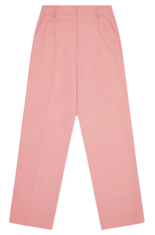 Casablanca Pink Merino Wool Wide Leg Trousers $975
