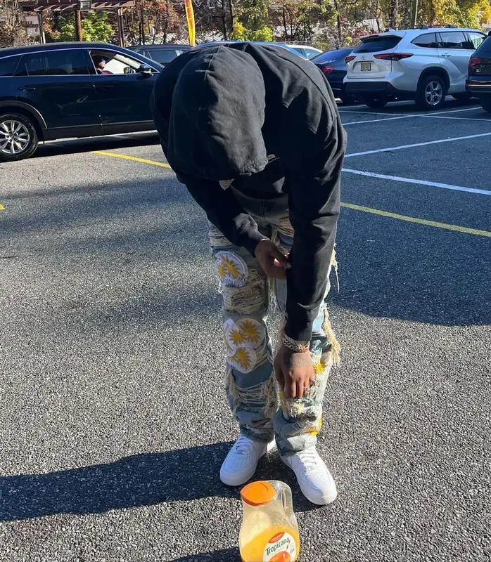 Fivio Foreign outfit in Rhude, Who Decides War, and Louis Vuitton, 2021