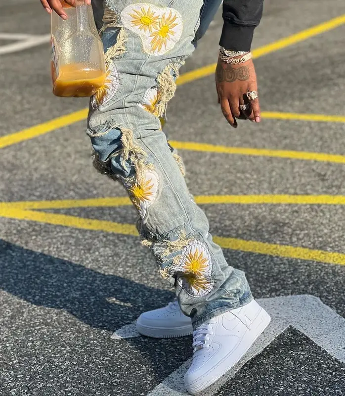 Fivio Foreign outfit in Rhude, Who Decides War, and Louis Vuitton, 2021