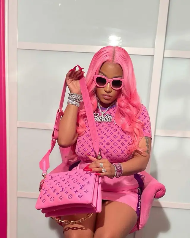 Nicki Minaj outfit in Louis Vuitton, 2021