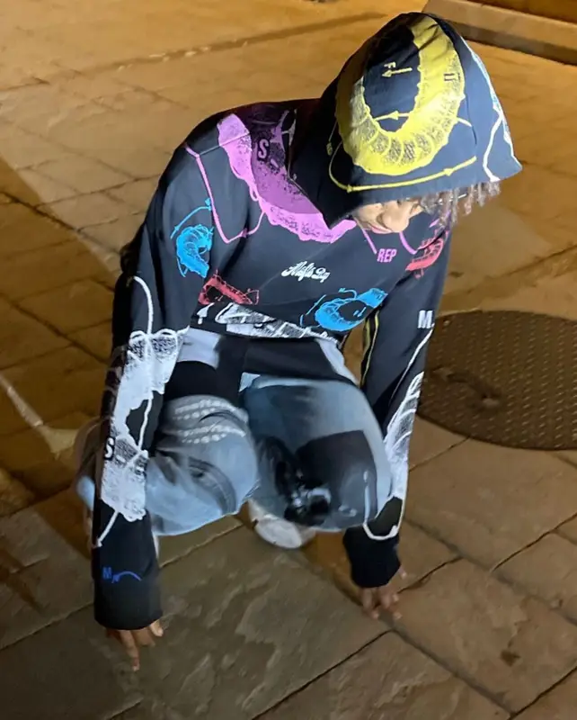 Jaden Smith outfit in MSFTSrep, New Balance, and Jaden Smith Merch, 2021