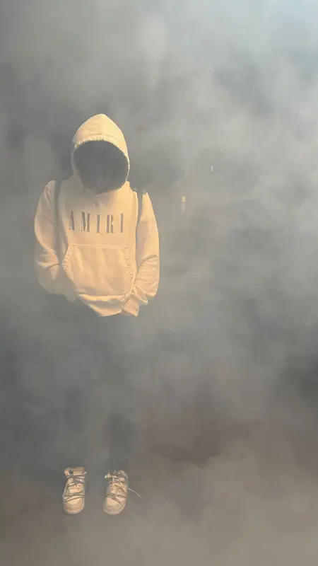 Kankan outfit in Amiri, Nike, and Off-White, 2021