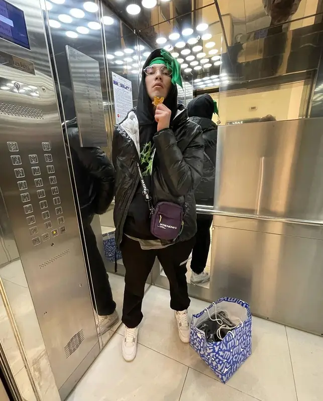 Yungway outfit in Nike, Jordan, and Aape, 2021