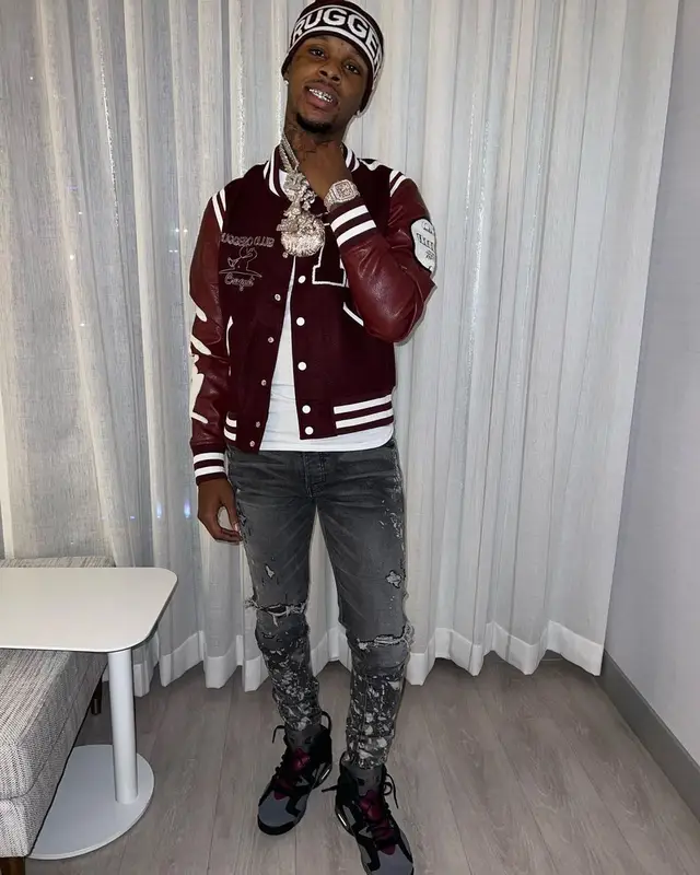 Toosii outfit in Amiri, Jordan, and Ruggero Clothing, 2021