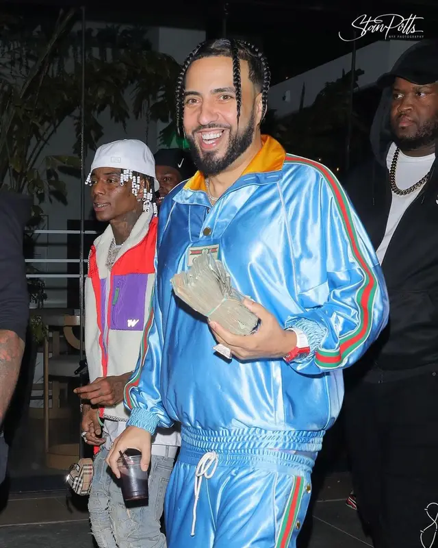 French Montana outfit in Gucci and Nike, 2021