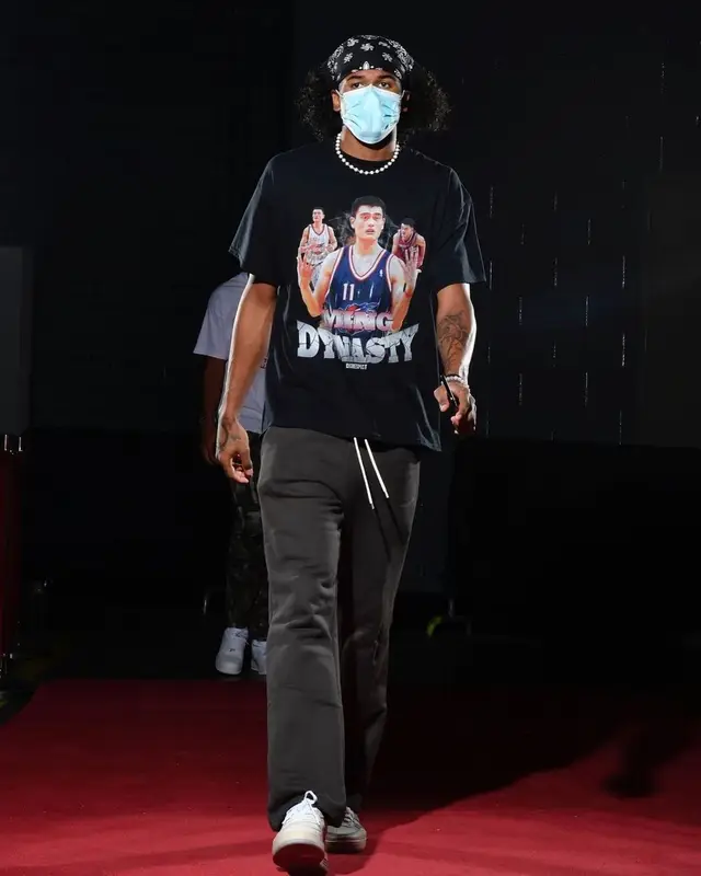 Jalen Green outfit in By Shibbroni and Collegium, 2021