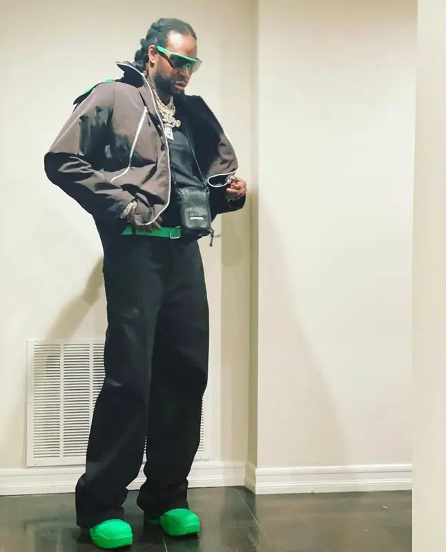 2 Chainz outfit in Bottega Veneta and Balenciaga, 2021