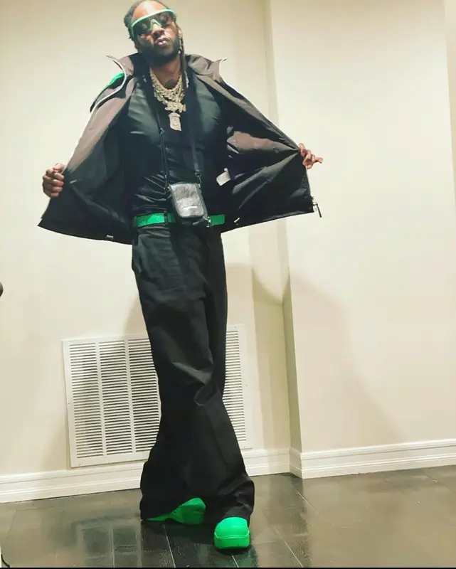 2 Chainz outfit in Bottega Veneta and Balenciaga, 2021